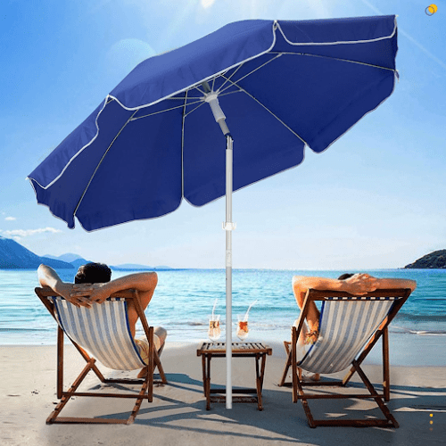 Best Large Beach Umbrellas for Windy Days | Glampin' Life